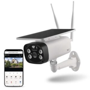 GoSmart Zunanja vrtljiva baterijska kamera IP-600 EYE z WiFi in solarnim panelom
