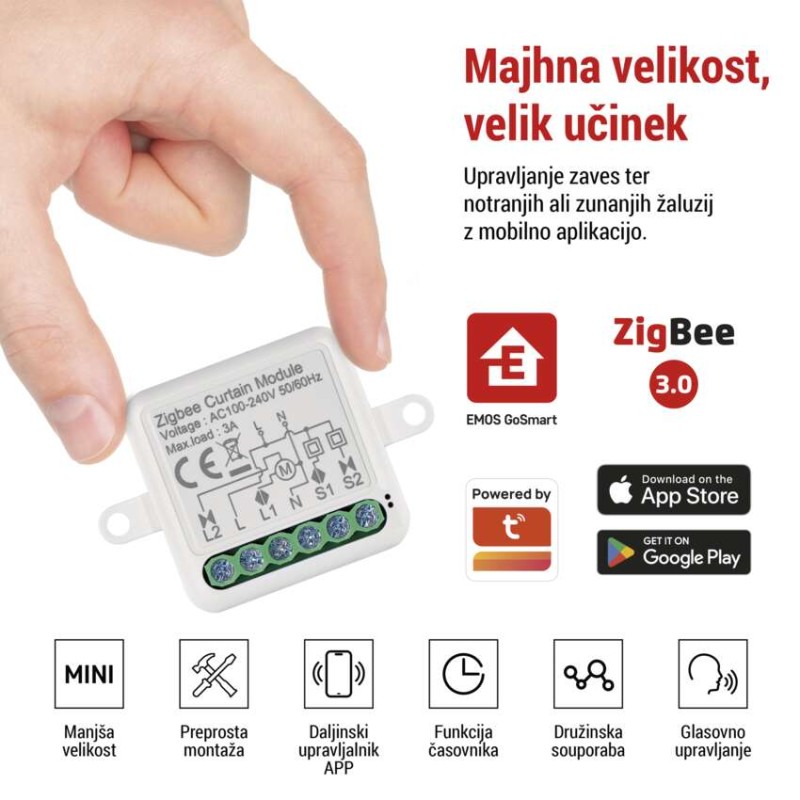 GoSmart modul za motorje IP-2121CZ, ZigBee, 1-kanalni - slika 3