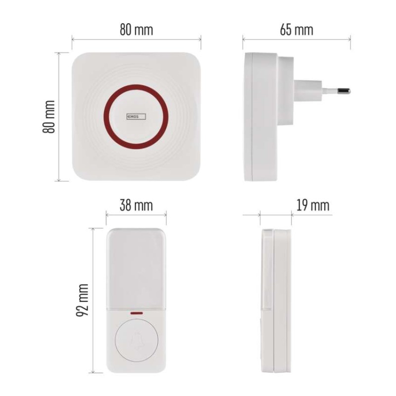 GoSmart Brezžični hišni zvonec P5735WS za vtičnico z WiFi - slika 3