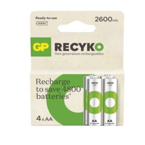 Polnilna baterija GP ReCyko 2600 mAh HR6 (AA) 4kos