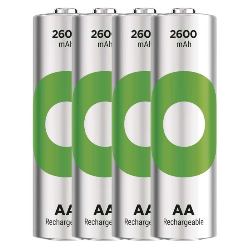 Polnilna baterija GP ReCyko 2600 mAh HR6 (AA) 4kos - slika 2