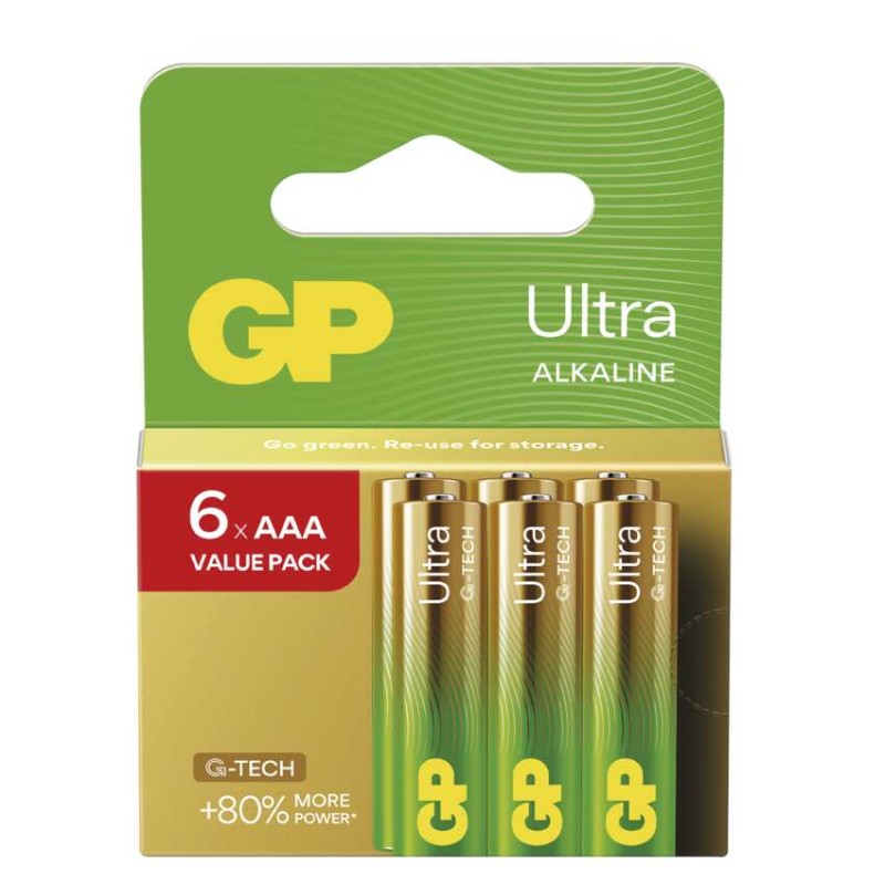 Baterija GP ULTRA alkalna LR03AAA 6 kosov