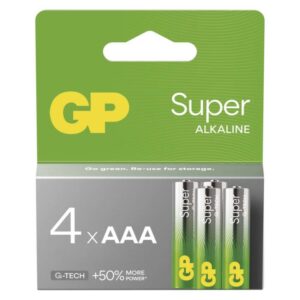 Baterija GP SUPER alkalna LR03 AAA 4 kosi