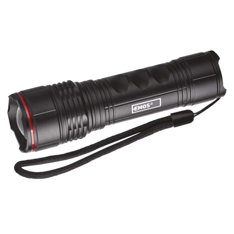 Ročna LED svetilka, 330 lm, 3× AAA, fokus, kovinska
