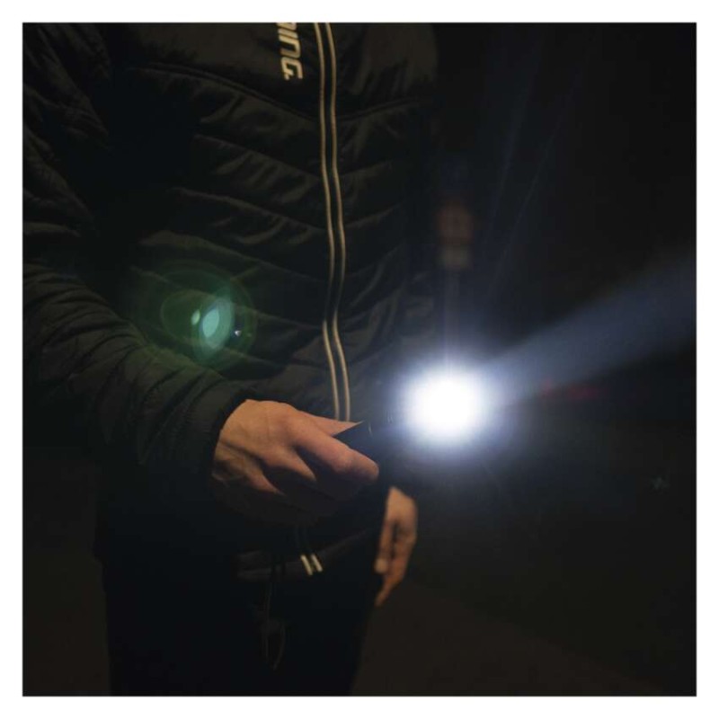 Ročna LED svetilka, 330 lm, 3× AAA, fokus, kovinska - slika 2