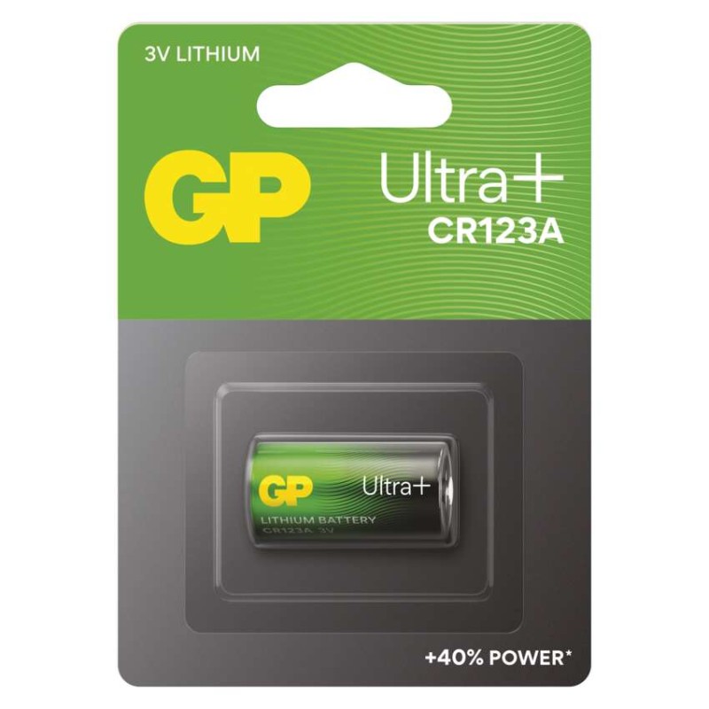 Litijeva baterija GP Ultra Plus CR123A, 1 kos
