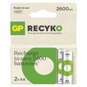 Polnilna baterija GP ReCyko 2600 mAh HR6 (AA) 2kos