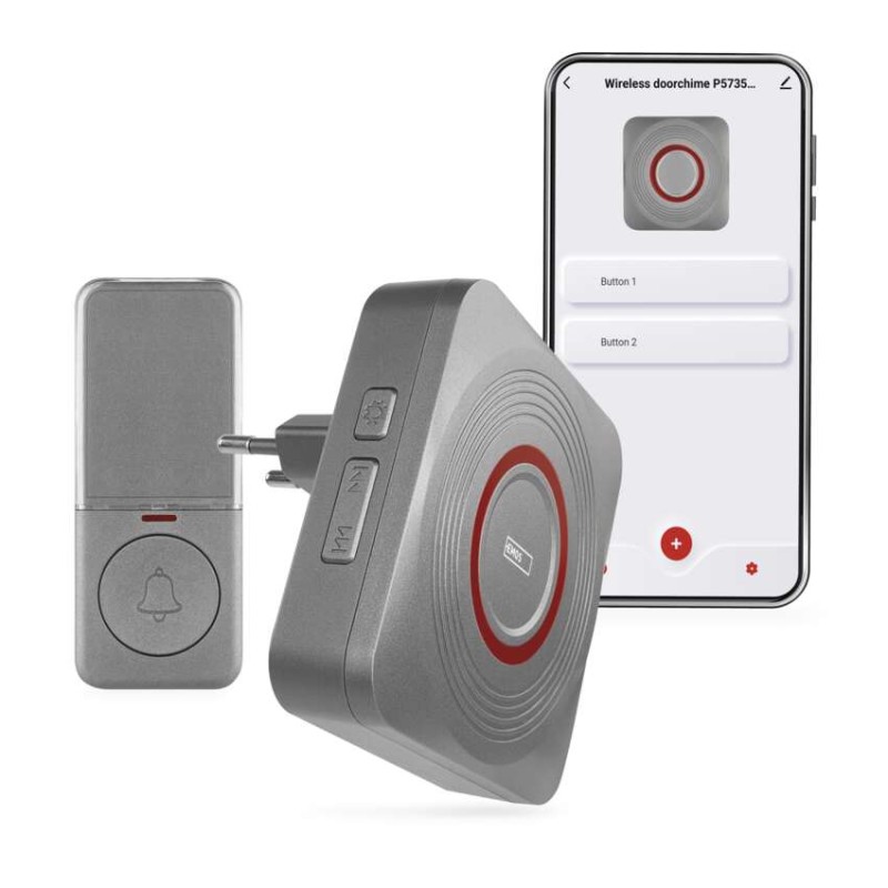 GoSmart Brezžični hišni zvonec P5735SS za vtičnico z WiFi