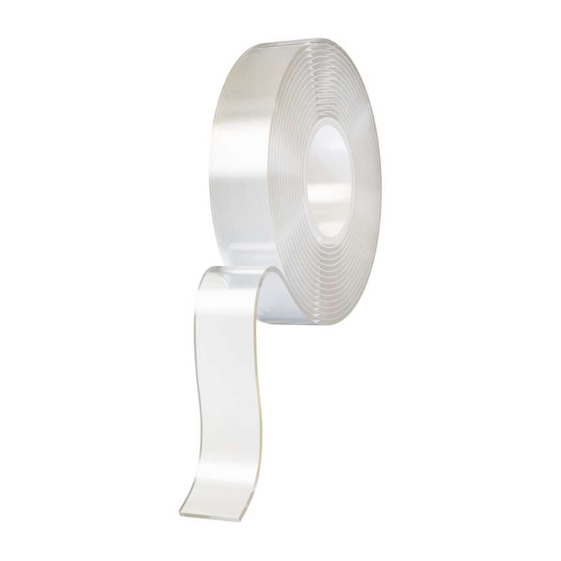 Dvostranski NANO trak 30 mm / 3 m, prozoren - slika 2