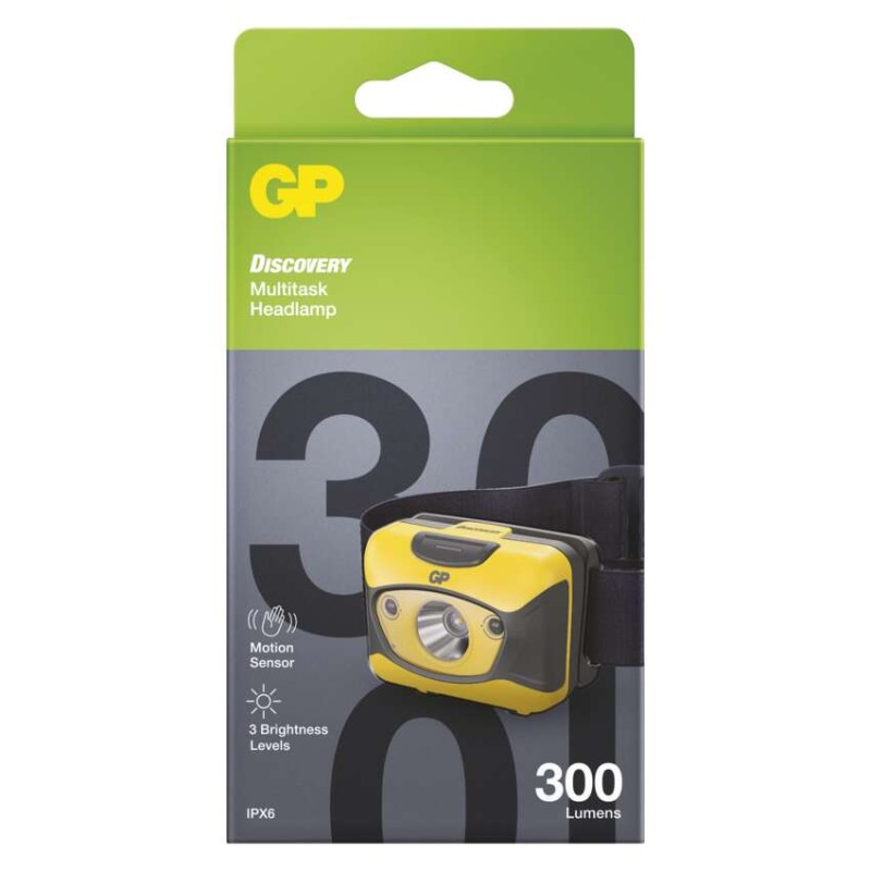 GP naglavna LED svetilka GP Discovery CH46, 300 lm - slika 2