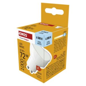LED žarnica Basic MR16 bela/ GU10 / 10 W (72 W) / 1000 lm / Hladna bela