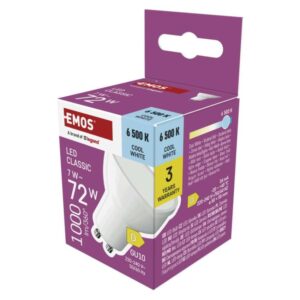LED žarnica Classic MR16 bela/ GU10 / 7 W (72 W) / 1000 lm / Hladna bela