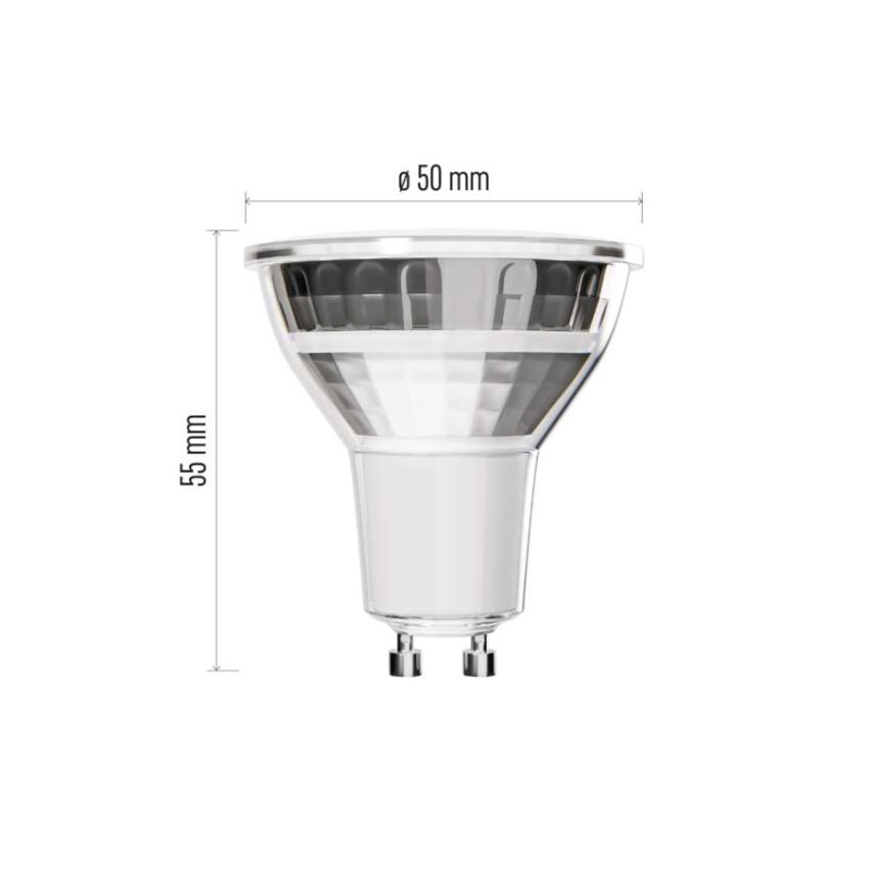 LED žarnica Classic MR16 srebro/ GU10 / 3 W (32 W) / 345 lm / Toplo bel - slika 2