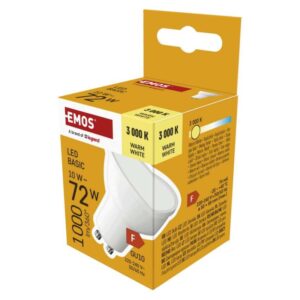 LED žarnica Basic MR16 bela/ GU10 / 10 W (72 W) / 1000 lm / Toplo bel
