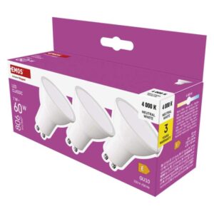 LED žarnica Classic MR16 / GU10 / 7 W  (60 W) / 806 lm / Nevtralna bela