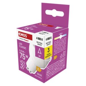 LED žarnica Classic MR16 / GU10 / 5,8 W (75 W) / 565 lm / Nevtralna bela