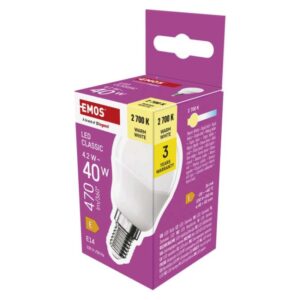 LED žarnica Classic Mini Globe / E14 / 4,2 W (40 W) / 470 lm / Toplo bel