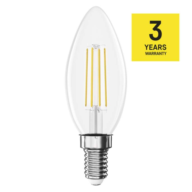 LED žarnica Filament Candle / E14 / 1,8 W (25 W) / 250 lm / Toplo bel - slika 3