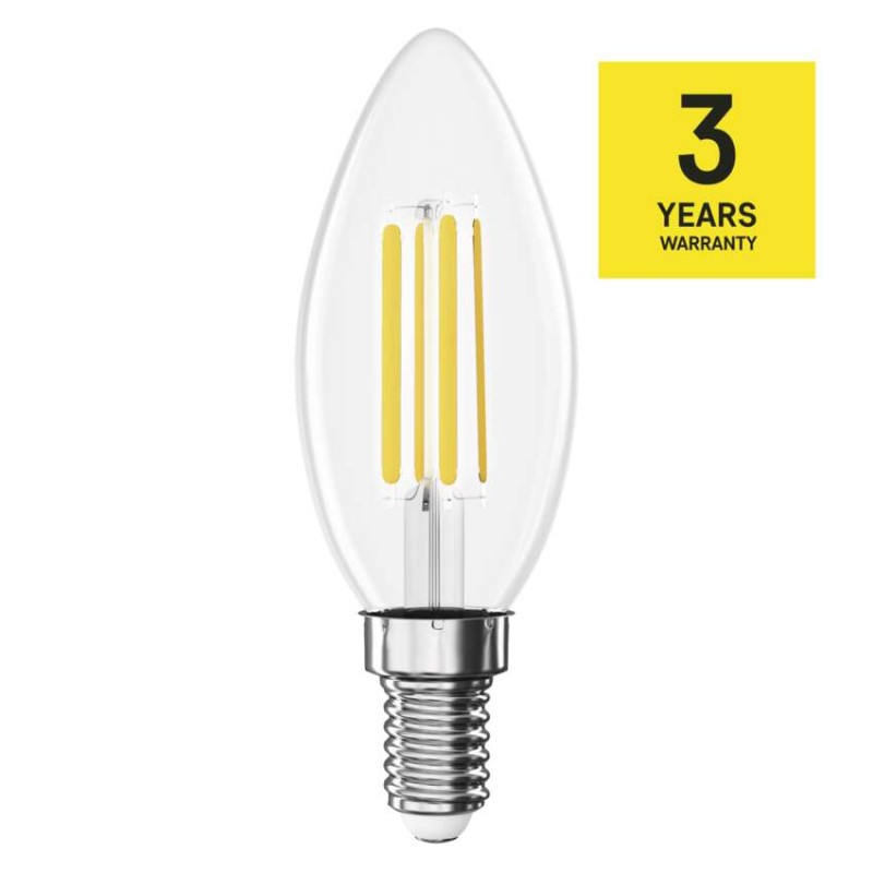 LED žarnica Filament Candle / E14 / 7 W (75 W) / 1055 lm / nevtralno bela - slika 3