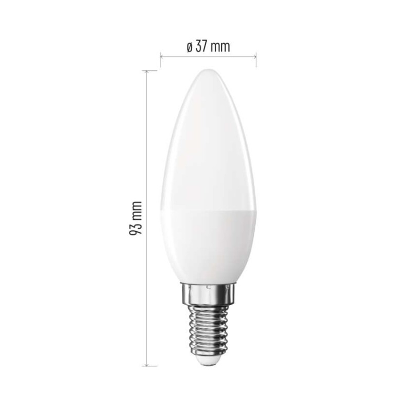LED žarnica Classic Candle / E14 / 2,2 W (25 W) / 250 lm / Nevtralna bela - slika 2