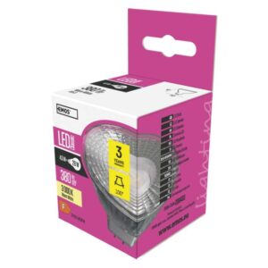 LED žarnica Classic MR16 / GU5,3 / 4,5 W (28 W) / 380 lm / toplo bela
