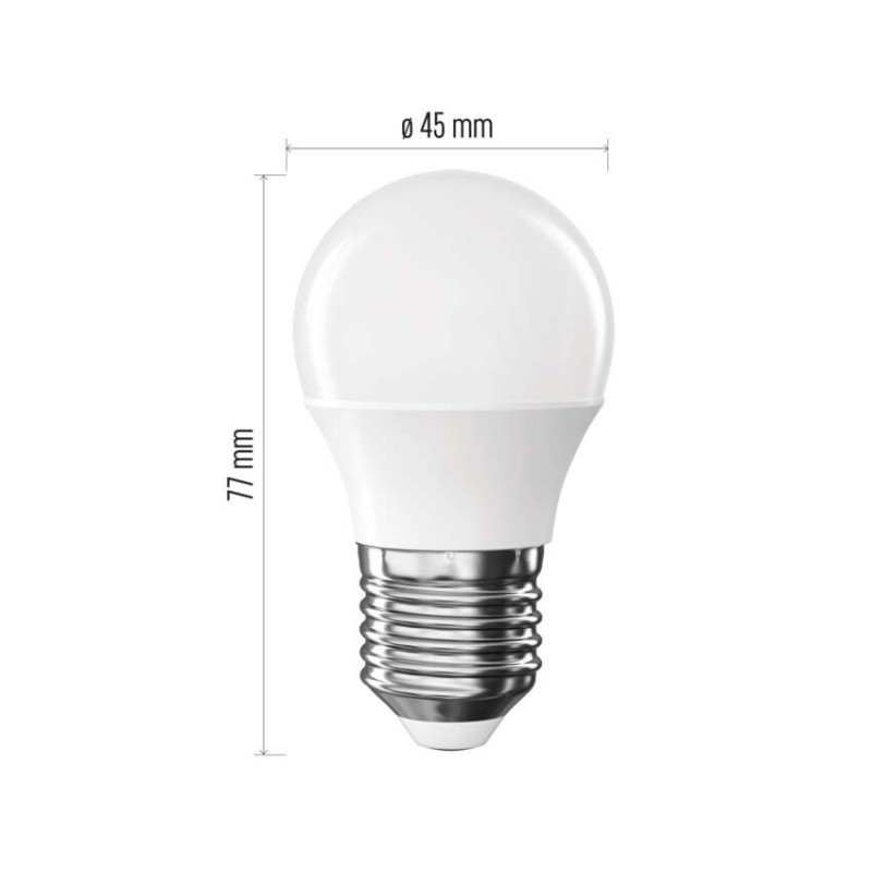 LED žarnica Classic Mini Globe / E27 / 6,5 W (60 W) / 806 lm / Hladna bela - slika 2