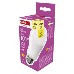 LED žarnica Classic A60 / E27 / 13 W (100 W) / 1521 lm / Toplo bel