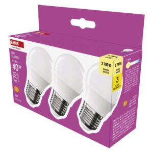 LED žarnica Classic Mini Globe / E27 / 4,2 W (40 W) / 470 lm / Toplo bel