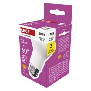 LED žarnica Classic R63 / E27 / 7 W  (60 W) / 806 lm / Nevtralna bela