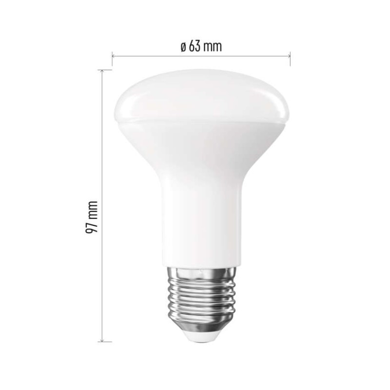 LED žarnica Classic R63 / E27 / 7 W (60 W) / 806 lm / Nevtralna bela - slika 2
