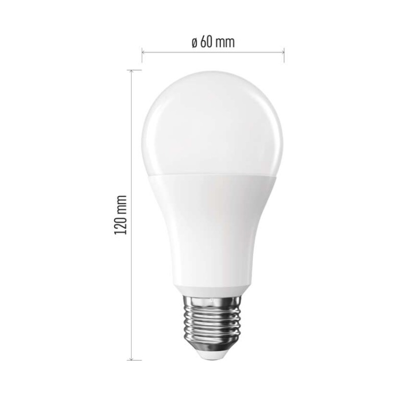 LED žarnica Classic A60 / E27 / 14 W (120 W) / 1901 lm / Toplo bel - slika 2