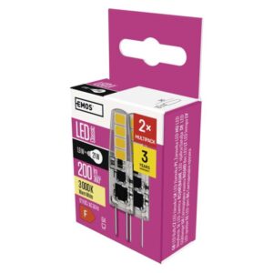 LED žarnica Classic JC / G4 / 1,9 W (21 W) / 200 lm / toplo bela