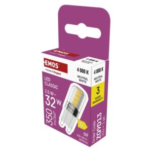 LED žarnica Classic JC / G9 / 2,5 W (32 W) / 350 lm / Nevtralna bela