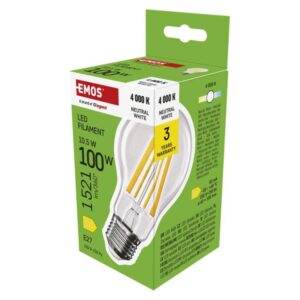 LED žarnica Filament A60 / E27 / 10,5 W (100 W) / 1521 lm / Nevtralna bela