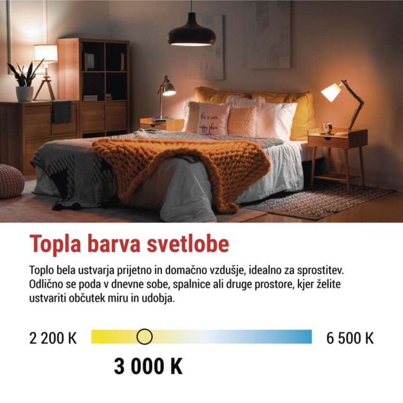 LED žarnica Classic JC / G9 / 4,9 W (60 W) / 806 lm / Toplo bel - slika 3