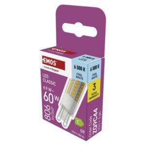 LED žarnica Classic JC / G9 / 4,9 W (60W) / 806 lm / Hladna bela