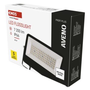 LED reflektor AVENO 48W nevtralna bela črni