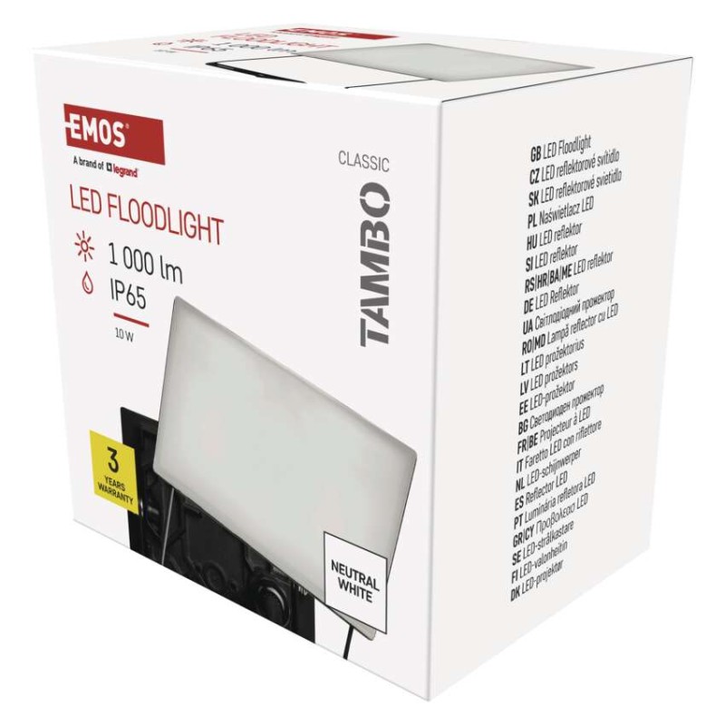 LED reflektor TAMBO, 10 W, 1000 lm, IP65, črna - slika 2