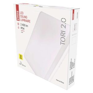 LED svetilo nadometno TORI, kvadratno, 24W, IP54, nevtralno bela