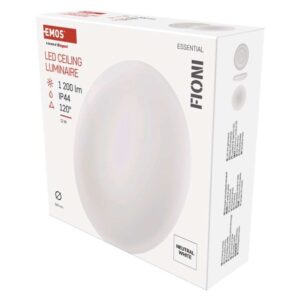 LED svetilo nadometno FIONI, okroglo, 12W, IP44, nevtralno bela