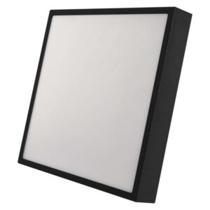 LED svetilo nadometno NEXXO, kvadratno, črno, 28,5W, nastavljiva CCT