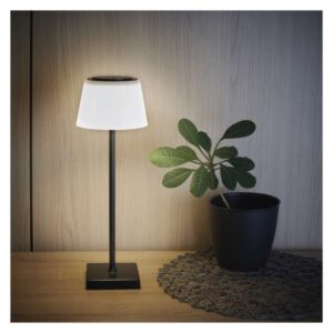 Namizna LED svetilka KATIE, polnilna, črna