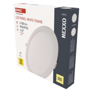 LED vgradno svetilo NEXXO, okroglo, belo, 25W, toplo bela