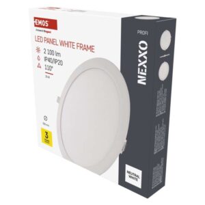LED vgradno svetilo NEXXO, okroglo, belo, 25W, nevtralno bela