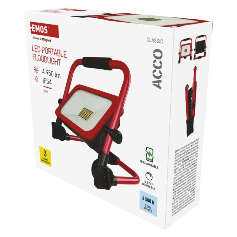 LED reflektor polnilni ACCO 50W CW - slika 2