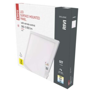 LED stropno svetilo RIVI 60x60, 40W, zatemnilno, nastavljiva CCT