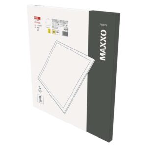 LED panel MAXXO 60 x 60 cm / 10 mm, 36 W, 4 100 lm, vgradni, toplo bela, UGR<19, IP20