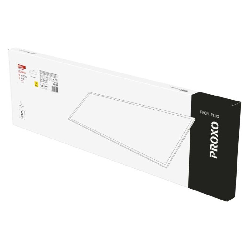 LED panel PROXO 30 x 120 cm / 10 mm, 33 W, 4 100 lm, vgradni, nevtralno bela, UGR<19, IP20