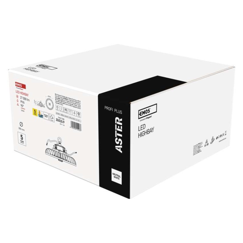High Bay ASTER LED industrijsko svetilo, 150W, 90°