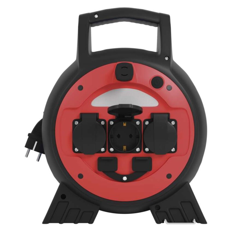 Vremensko odporen kabelski kolut 20 m / 3 vtičnice / modra / PVC / 230 V / 1,5 mm2 - slika 2
